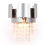 Настенный светильник с хрусталем TR5250/2 SL/CL серебро/прозрачный E14/2 max 40W 270*240*150