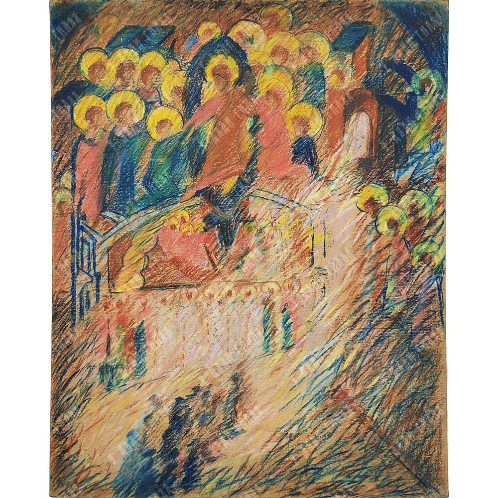 Алексеев Д. Н. Салют. Серия «Театральная». Акварель. 2010