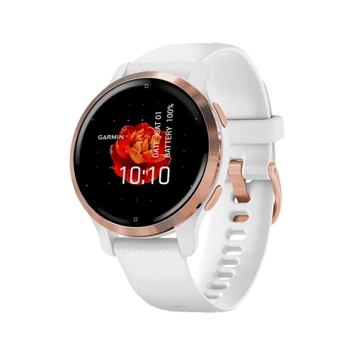 Умные часы Garmin Venu 2S, 40.4mm, White/Rose Gold (010-02429-13)