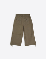 Женские хлопковые брюки капри с карманами - BERSHKA