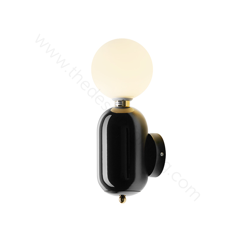 Wall design lamp Aballs by Parachilna (Black)