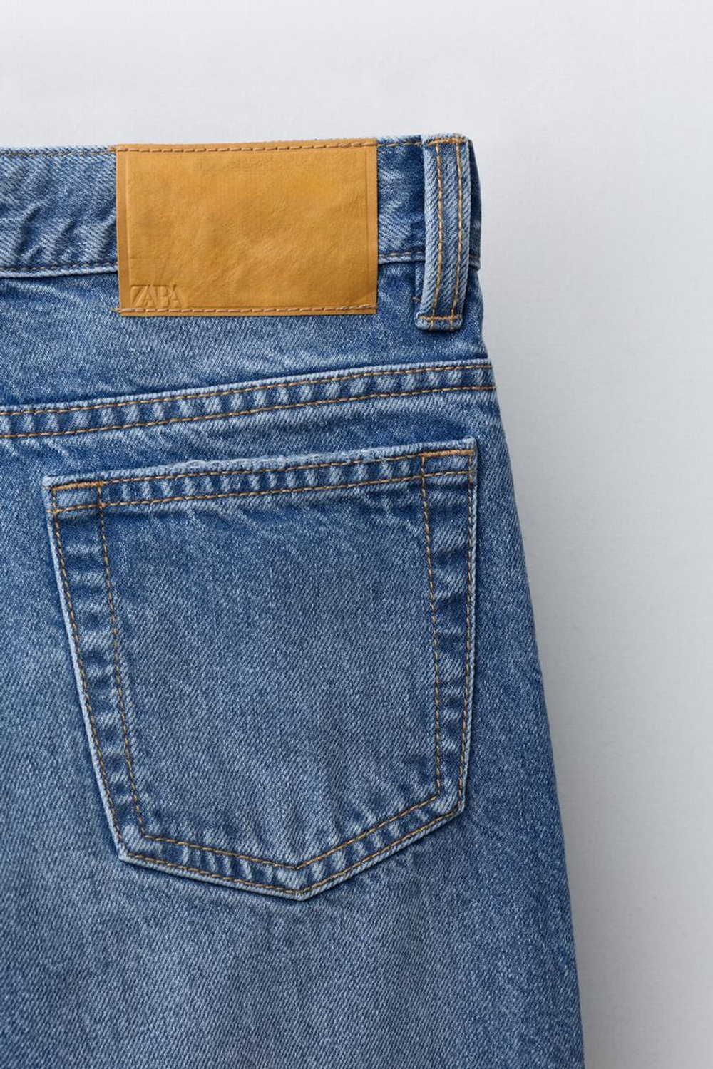 ZARA ДЖИНСЫ SLIM FIT, ВЫЦВЕТШИЙ СИНИЙ