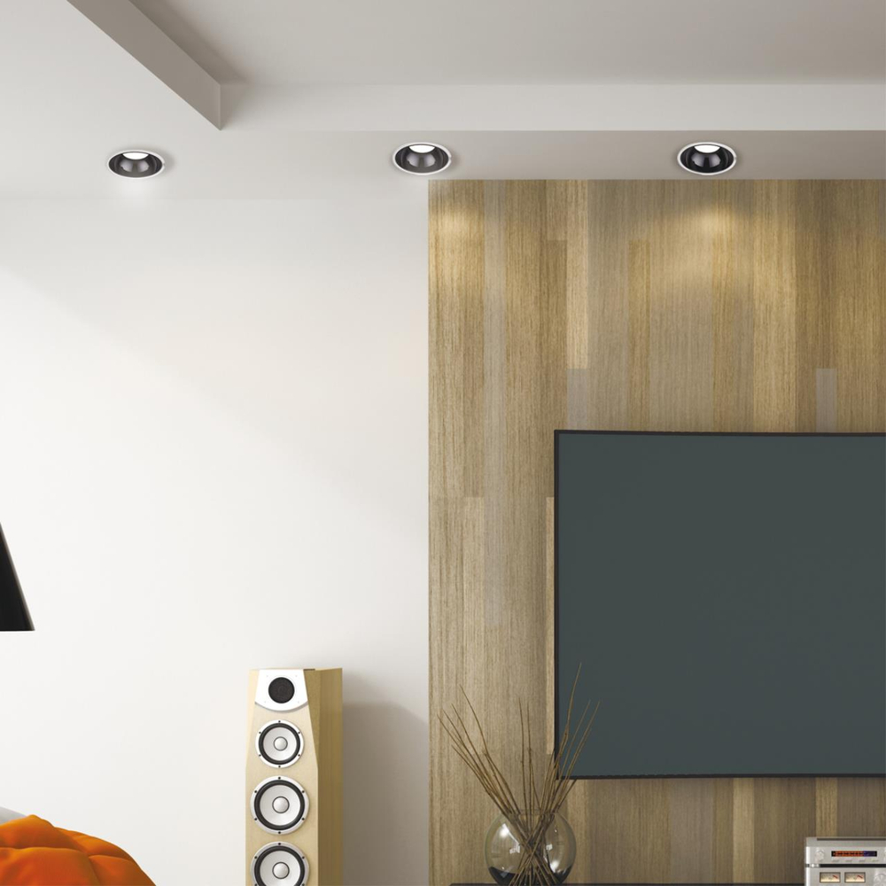 358695 SPOT NT21 462 белый/черный Светильник встраиваемый светодиодный IP20 LED 4000К 20W 100-265V KNOF