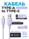 Кабель Anker USB-A to USB-C, 6A, 1m фиолетовый (Violet) A8001