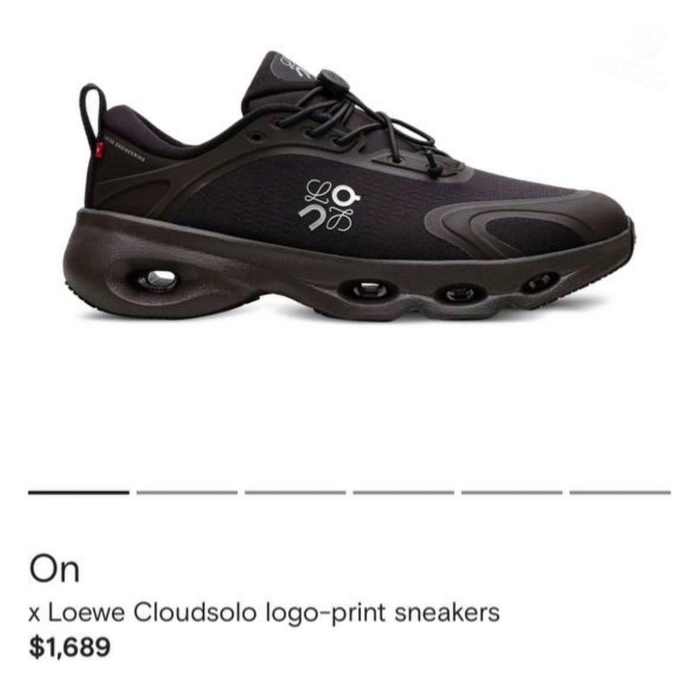 Кроссовки On Running x Loewe Cloudsolo