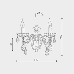 Настенный светильник MODELIGHT MDL.7068.02HC GD