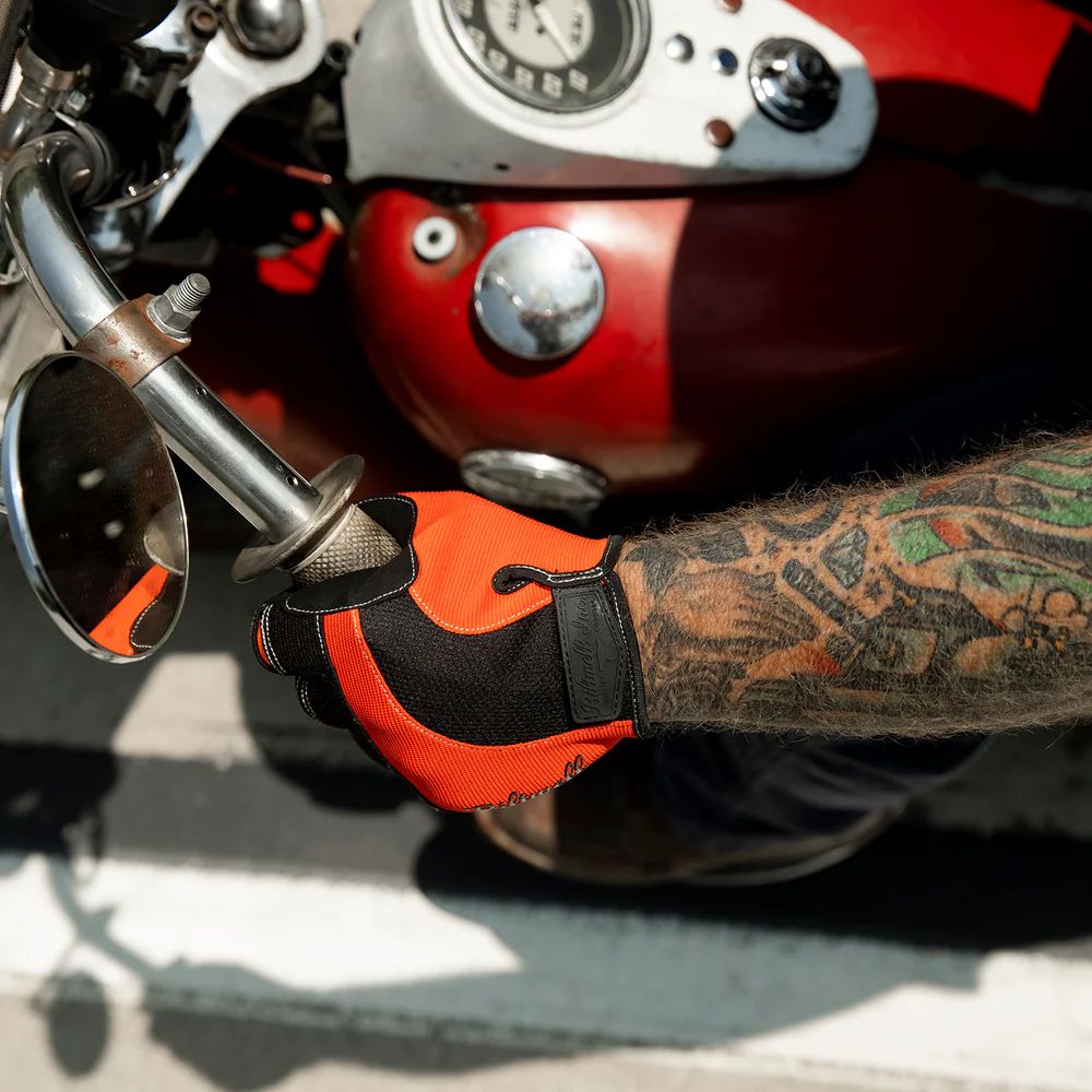 Moto Gloves / Черно-оранжевый