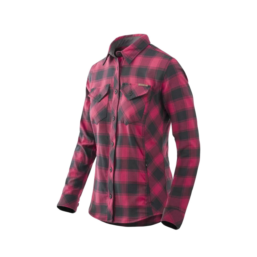Рубашка женская Helikon-Tex Marigold Shirt Coral Crimson Checkered (L/Regular, Coral Crimson Checkered)