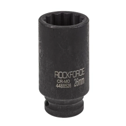 Головка ударная глубокая 26мм (12гр.), 1/2'' RockForce RF-4488526