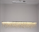 Pendant design lamp Waterfall  L100 (Silver)