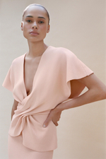 ТРИКОТАЖНЫЙ ТОП СО СБОРКАМИ — ZARA