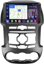Магнитола для Ford Ranger 3 2011-2015 (рамка тип 1) - FarCar S500-TS10 монитор 9.5" QLED на Android 14, Быстрая, CarPlay, 4G SIM-слот