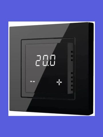 Терморегулятор/термостат программируемый Shtein X4.44 черный в рамки Schneider Electric Atlas Design