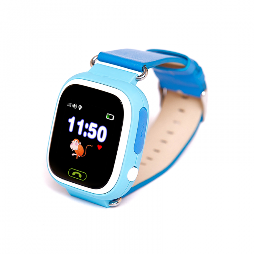 Детские умные часы Smart Baby Watch Q90 Wi-Fi, голубой
