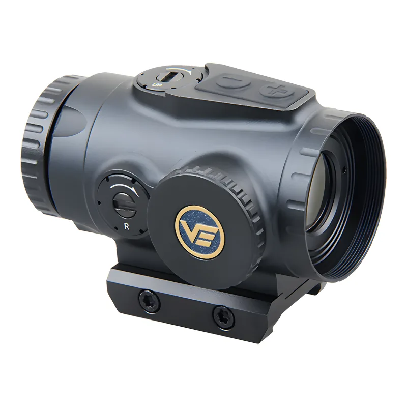 Прицел призматический Vector Optics Paragon 3x18, VEPS-MBR - вид сбоку и крышка барабанчика