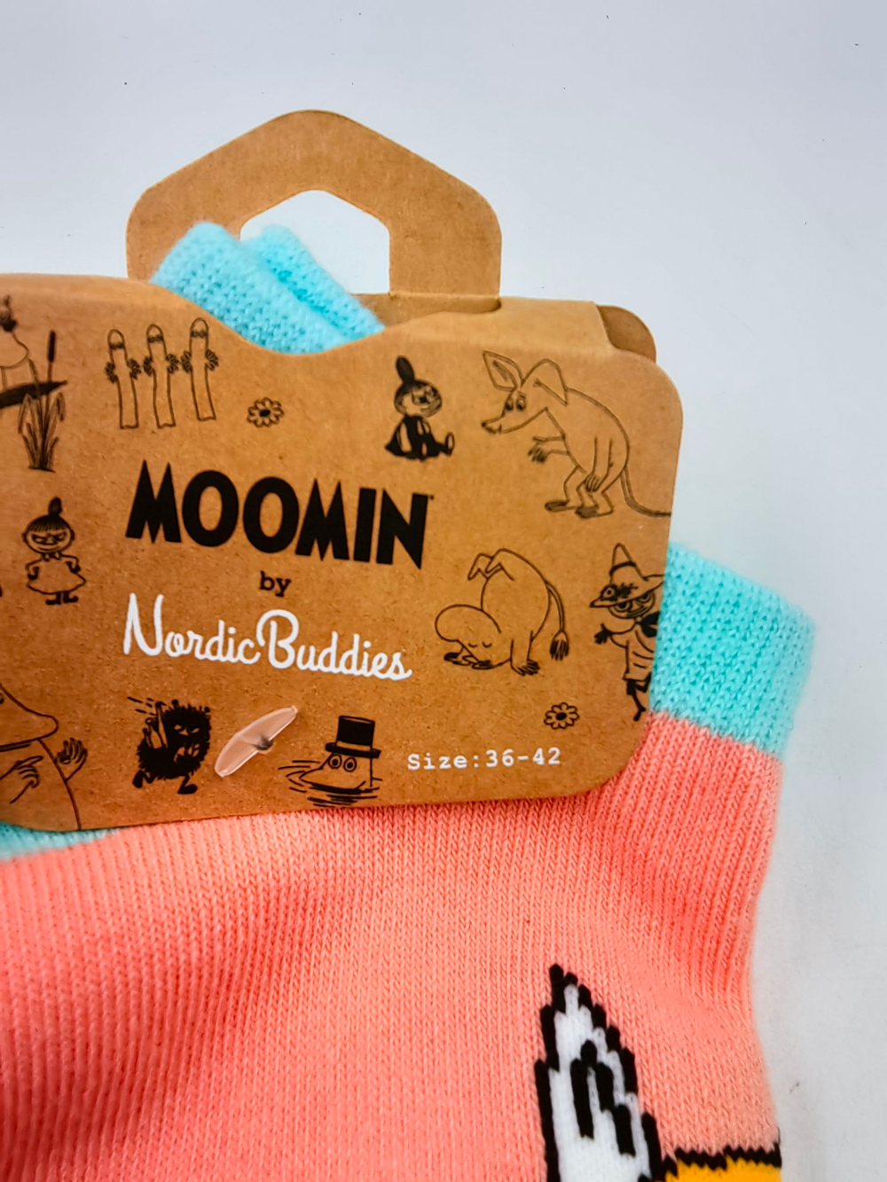 Носки Moomin до щиколотки с изображением Муминов "Мисс Сноркмайден", размер 36-42 (из Финляндии)