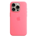 Силиконовый чехол с поддержкой MagSafe Apple Silicone Case для iPhone 15 Pro, Pink (Розовый)