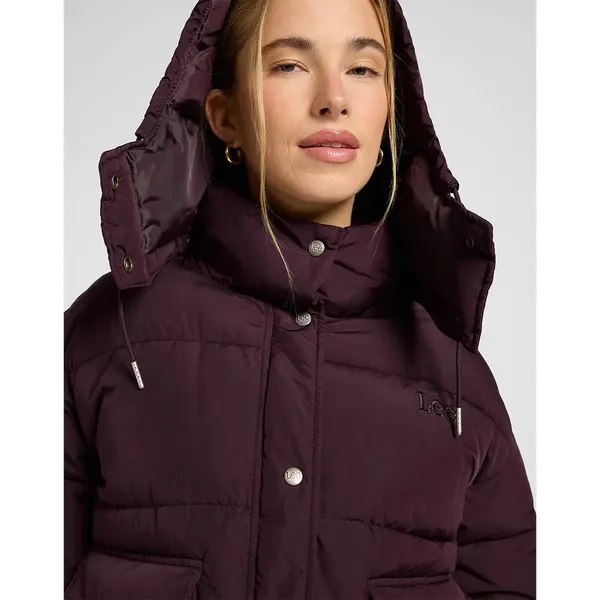 Куртка утепленная женская LEE SHORT PUFFER WITH HOOD