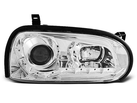 Передние фары VW Golf 3 daylight chrome