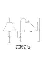 Бра Arte Lamp RONDO A4086AP-1CC, 1хE14