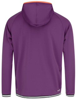 Мужская теннисная толстовка Head Topspin Hoodie - flamingo/print vision