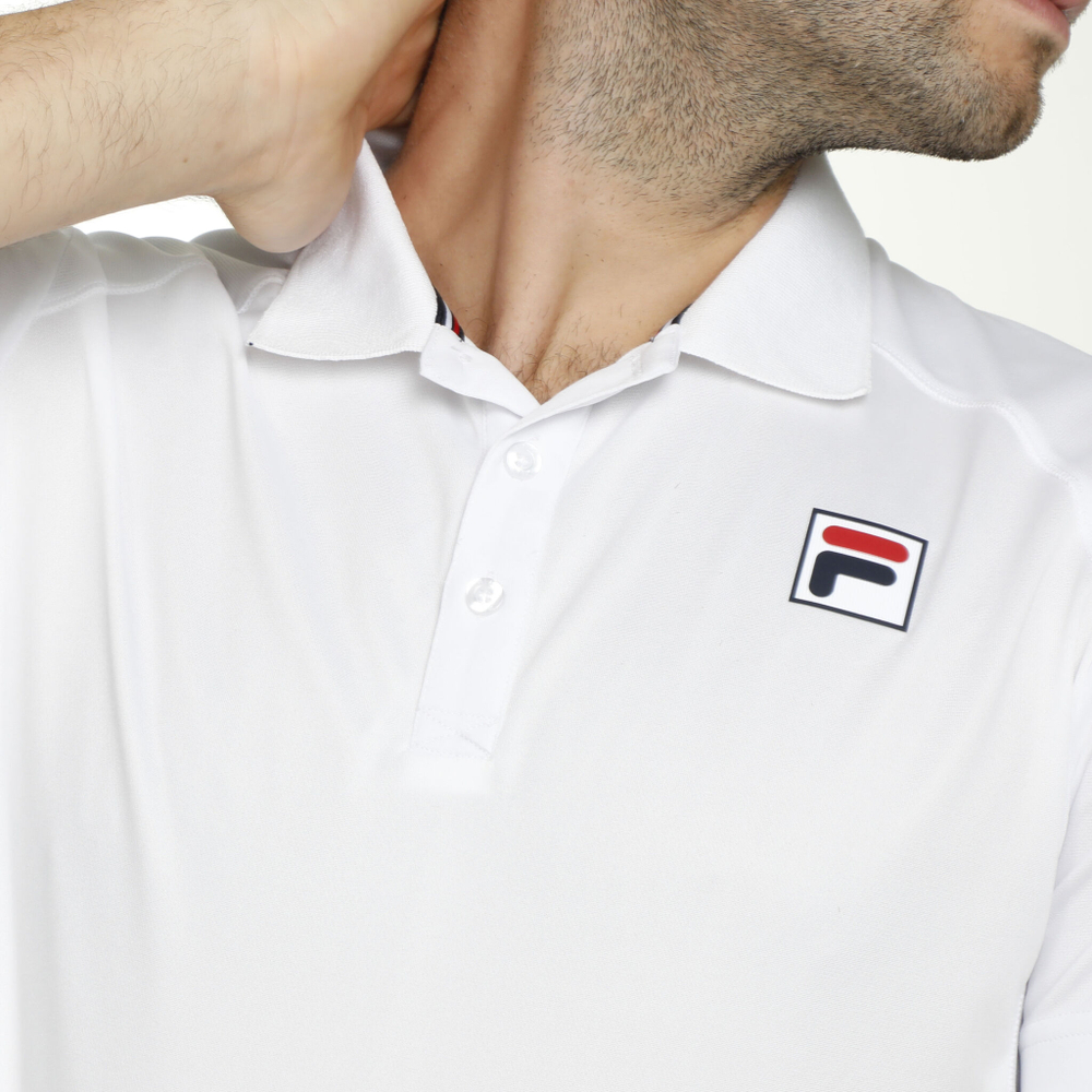 Мужское теннисное поло Fila Arnaud Polo Men - White, Multicoloured