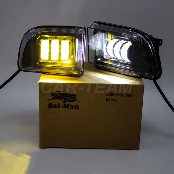 Противотуманные фары (ПТФ) линзованные "Sal-Man" на Chevrolet Lacetti (арт. 01512) (3 диода LED 50W два режима (3000K+6000K))
