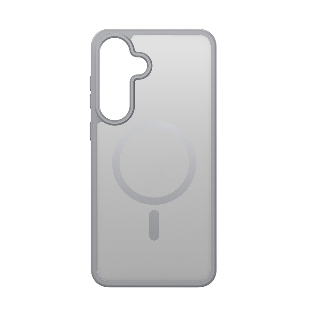 Прозрачный матовый чехол серого цвета с MagSafe от Dux Ducis для Samsung Galaxy S25 FE, серия Yind Series Case