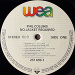 Phil Collins ‎– No Jacket Required (Скандинавия 1985г.)
