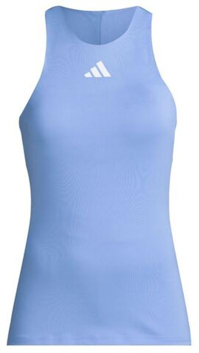 Женский топ теннисный Adidas Club Tennis Y-Tank - blue brust