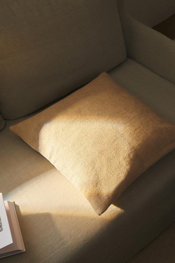 ZARA HOME ОДНОТОННЫЙ ХЛОПКОВЫЙ ЧЕХОЛ ДЛЯ ДЕКОРАТИВНОЙ ПОДУШКИ, РЫЖЕВАТО-КОРИЧНЕВЫЙ
