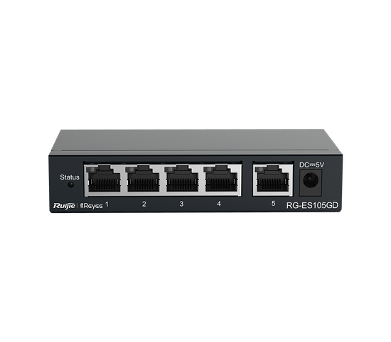 Неуправляемые коммутаторы в металлическом корпусе RG-ES108GD серии RG-ES100
