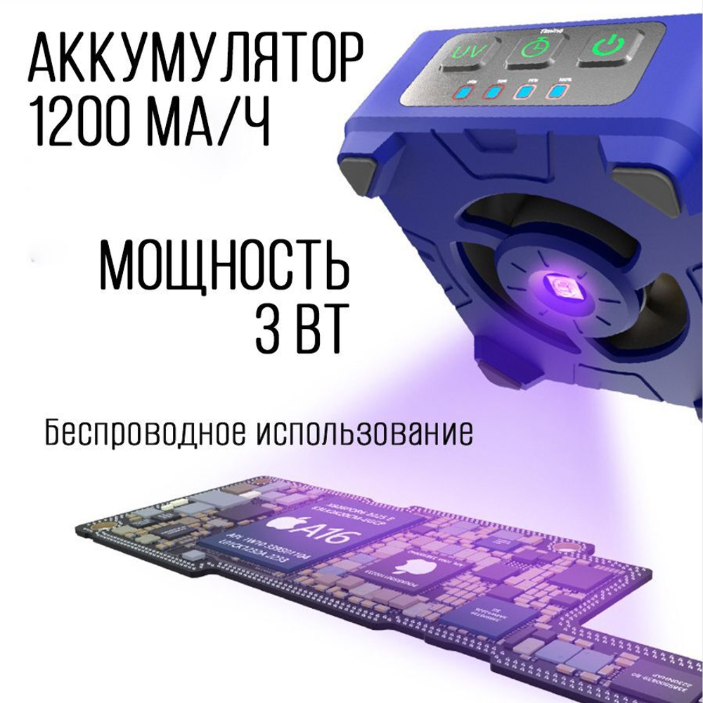 MECHANIC Лампа ультрафиолетовая для отверждения + вентилятор