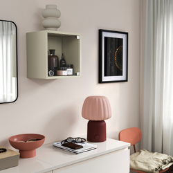 IKEA EKET  (ИКЕА ЕКЕТ)  -  Шкаф настенный со стеклянной дверцей - бежевый 35x25x35 см
