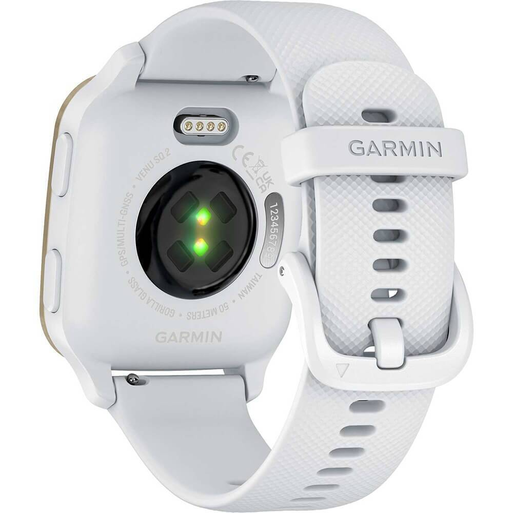Умные часы Garmin Venu Sq 2 Cream Gold Aluminium Bezel with White Band 010-02701-11