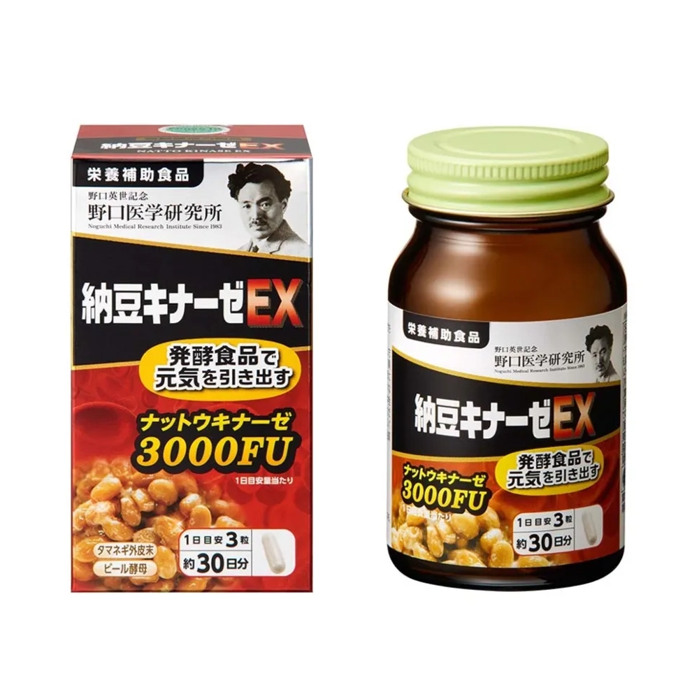 Noguchi Nattokinase EX | Наттокиназа 3000 FU | для здоровья сердца | 90 табл.