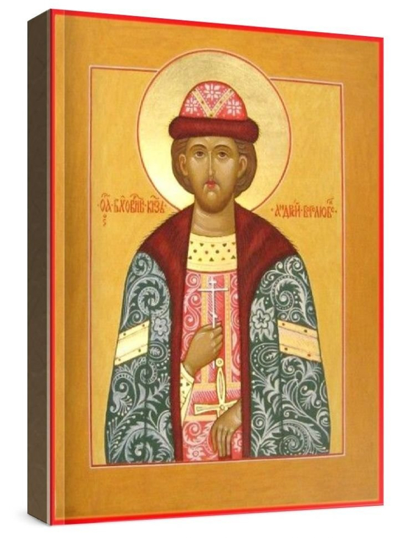 Андрей Боголюбский (рукописная икона)