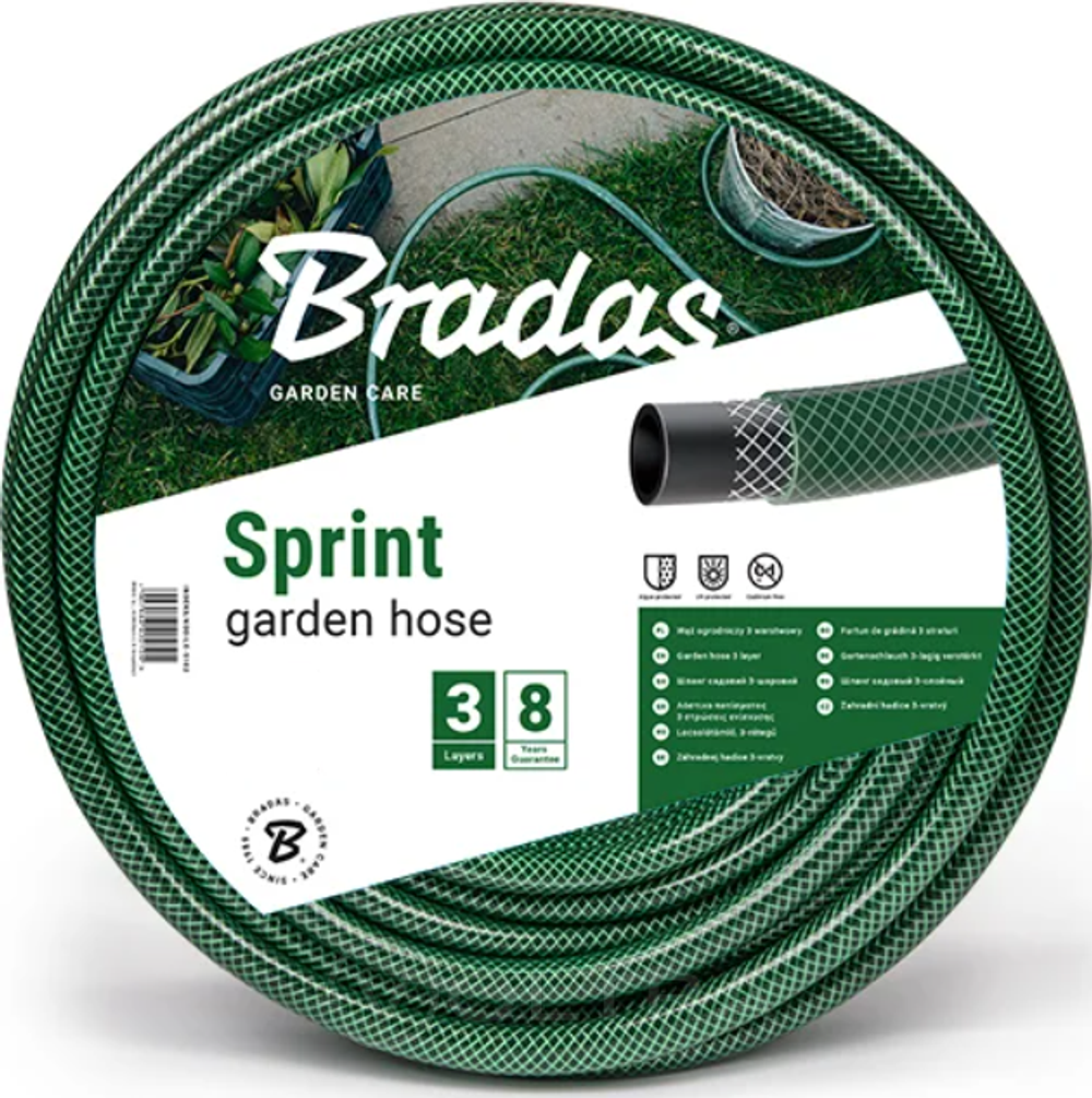 Шланг ПВХ Sprint 5/8"зеленый, 30м