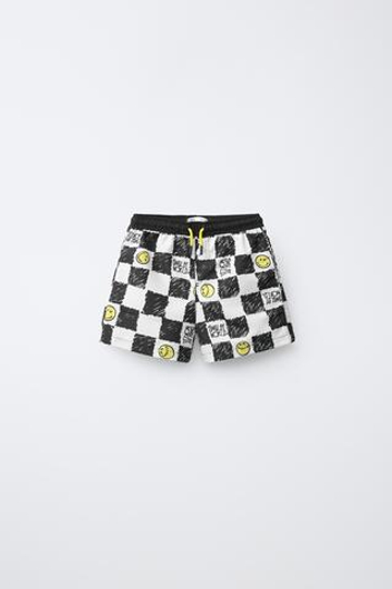 ZARA ПЛАВКИ SMILEYWORLD ®, ЧЕРНЫЙ/ЖЕЛТЫЙ