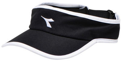 Козырек теннисный Diadora Visor - black/optical white