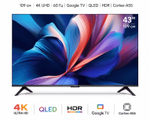 Телевизор Xiaomi TV A Pro 43 2026 L43MB-APRU, 109см, 4K, Google TV, QLED, HDR, черный
