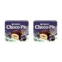 Orion Choco-Pie Черная смородина пирожное, 360 г, 2 шт