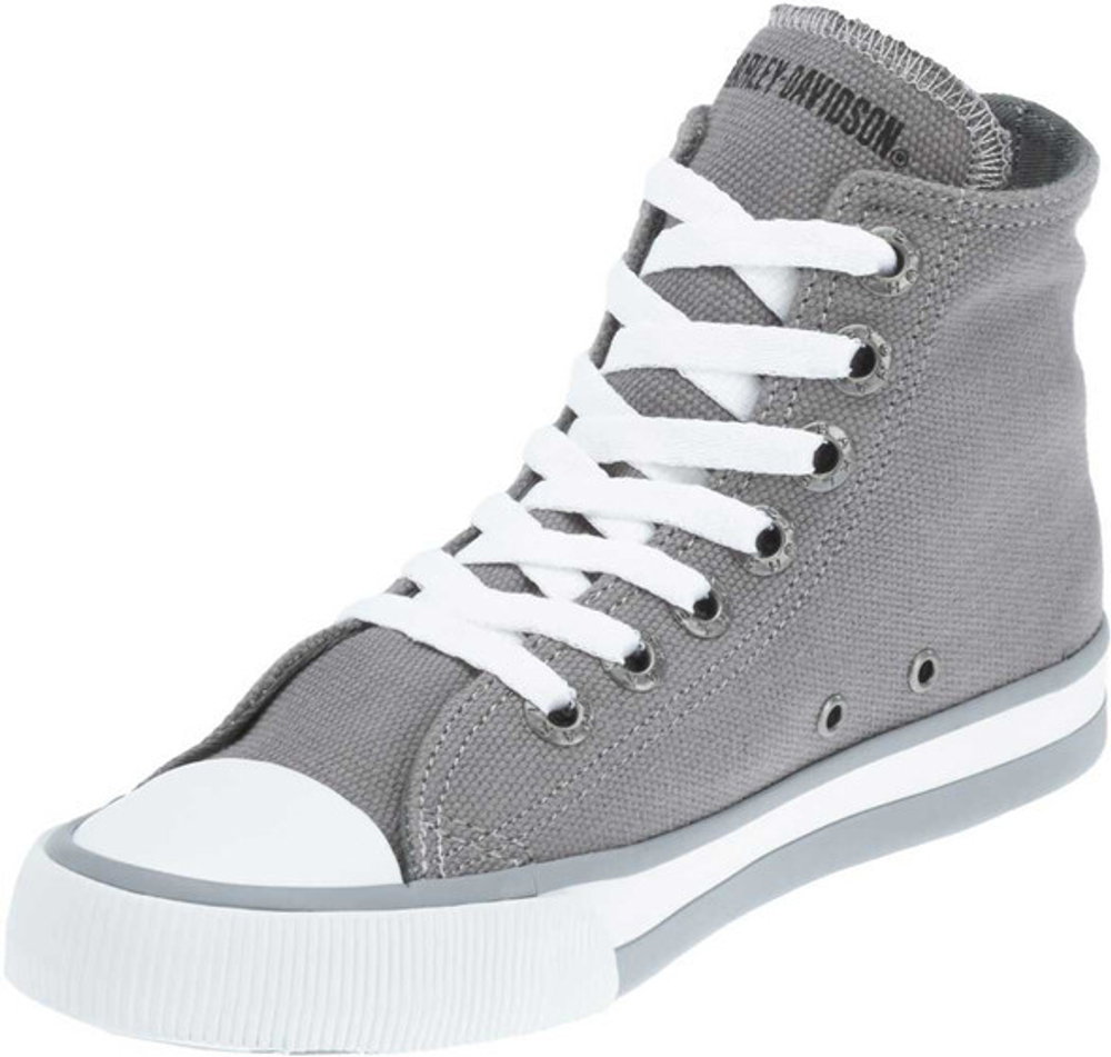Высокие кеды Flora 4.25" Gray Canvas Hi-Top Harley-Davidson