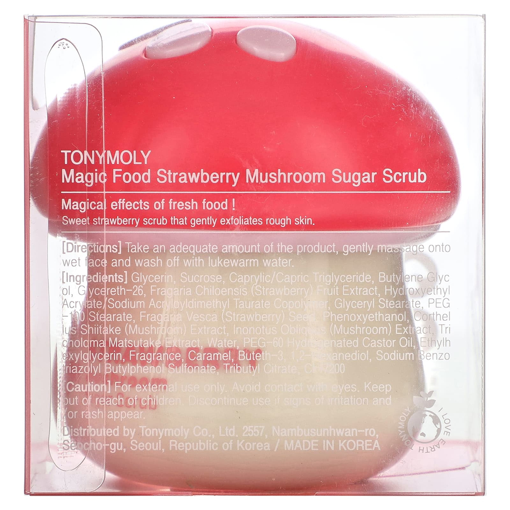 TonyMoly, Сахарный скраб с грибами и клубникой, 70 мл