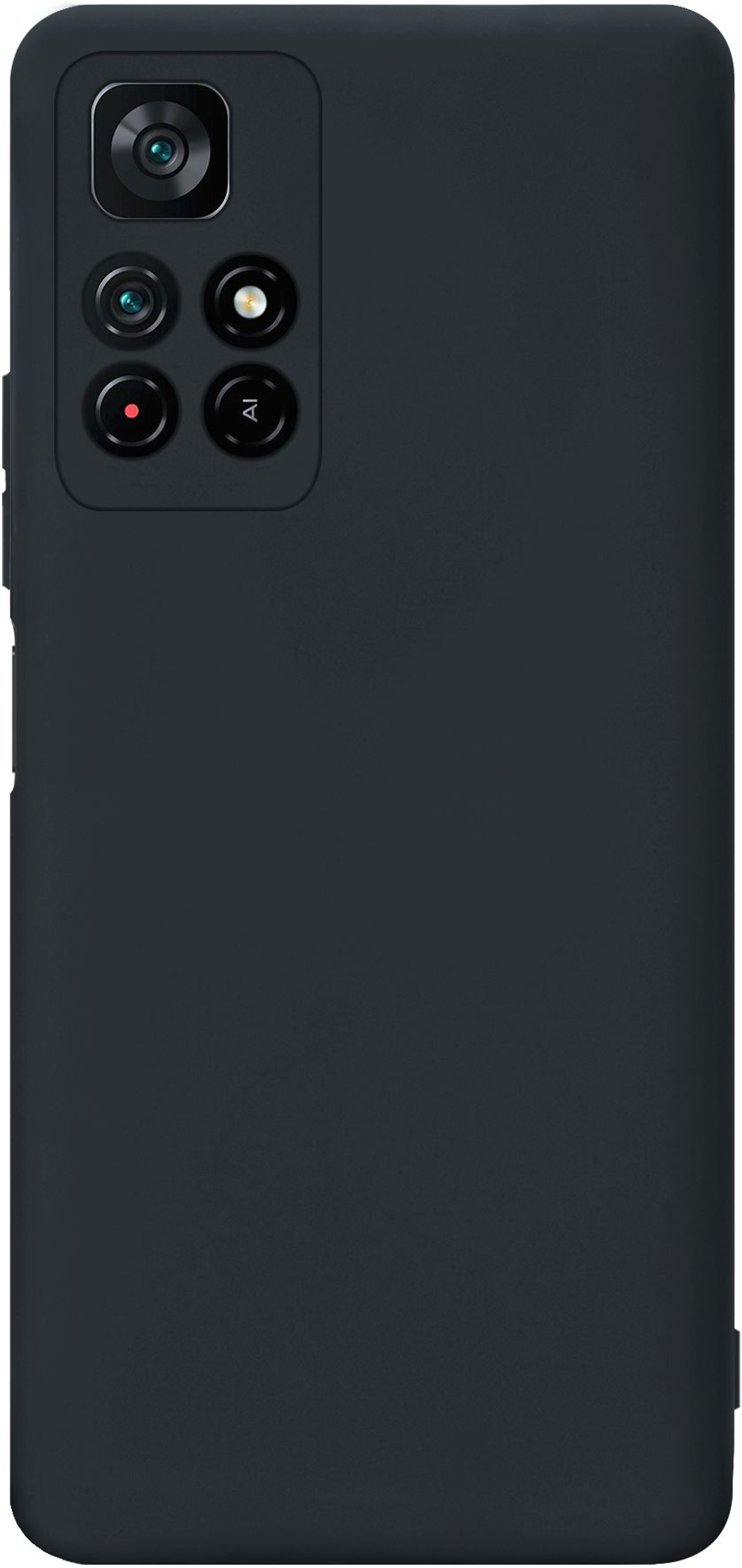 Мягкий Soft Touch чехол из силикона для XIAOMI POCO M4 PRO 5G и REDMI NOTE 11S 5G с бархатной подкладкой