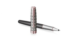 Ручка-роллер Parker Sonnet Premium Refresh GREY GT, стержень: F, цвет чернил: black, в подарочной упаковке