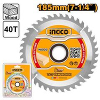 Диск пильный по дереву TCT 185х20 мм 40Т INGCO TSB118515 INDUSTRIAL