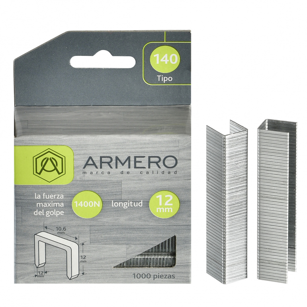 Скобы для степлера Armero A312/013, тип 140, 12 мм