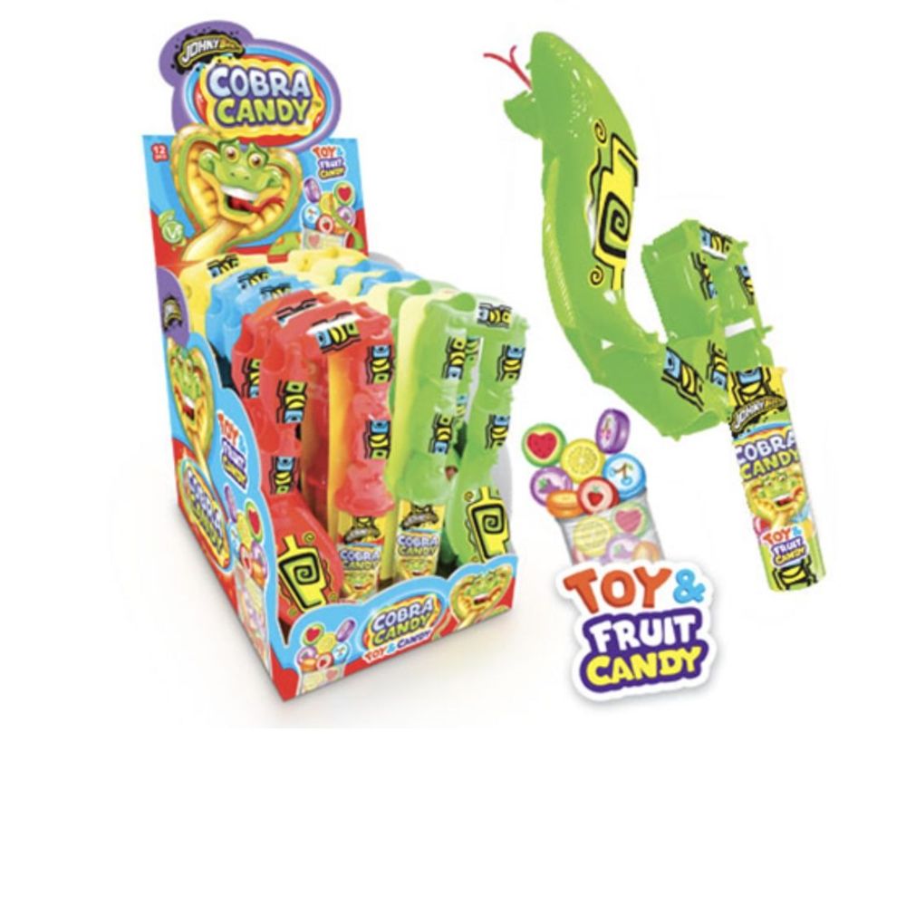Игрушка Кобра с драже Johny Bee 16г