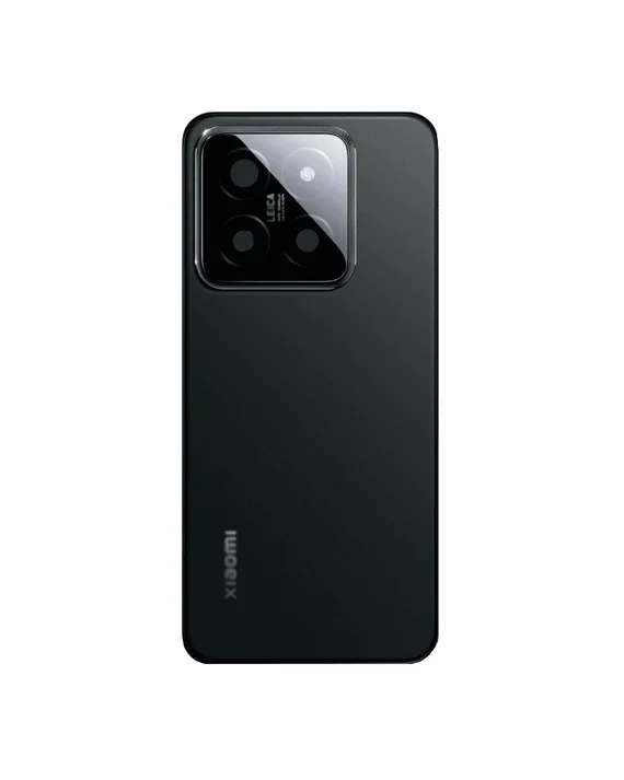 Задняя крышка для Xiaomi Mi 14 Pro (Черная) со стеклом камеры